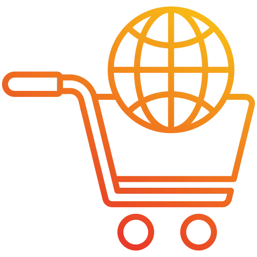 E-COMMERCE icon by the best digital marketer in Abu Dhabi.