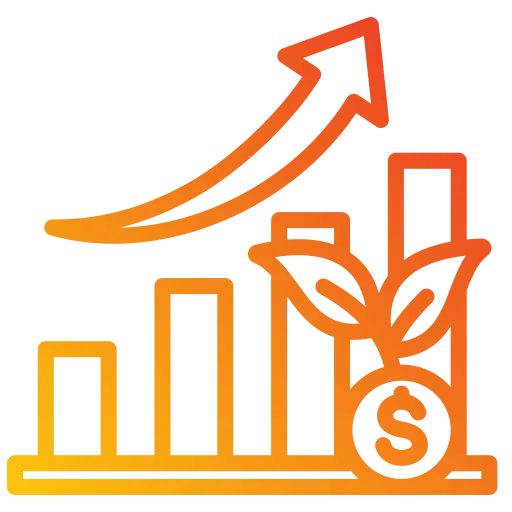 Business growth graph in Abu Dhabi guided by the best digital marketer in Abu Dhabi.
